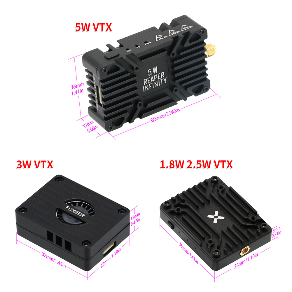 Foxeer Reaper Extreme V2 5.8G  - Foxeer Reaper Extreme 2.5W Vtx reseña y precio